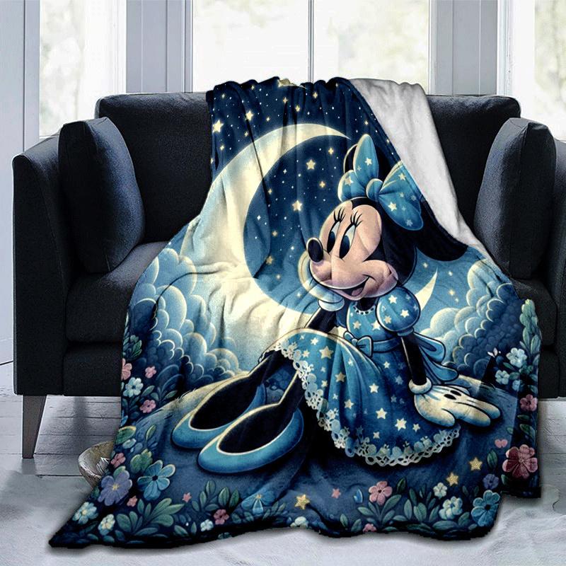 

1pc Minnie Printing Blanket - Soft, All-Season Throw for Office Blanket, Car, Travel 80cmx120cm(31inx47in)