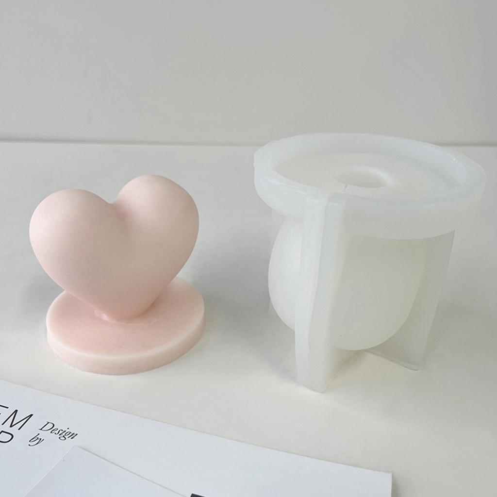Cube Heart Silicone Mold Wax Melt Polymer Aromatherapy Making Handmade Cupcake Chocolate Handicraft Making Mould