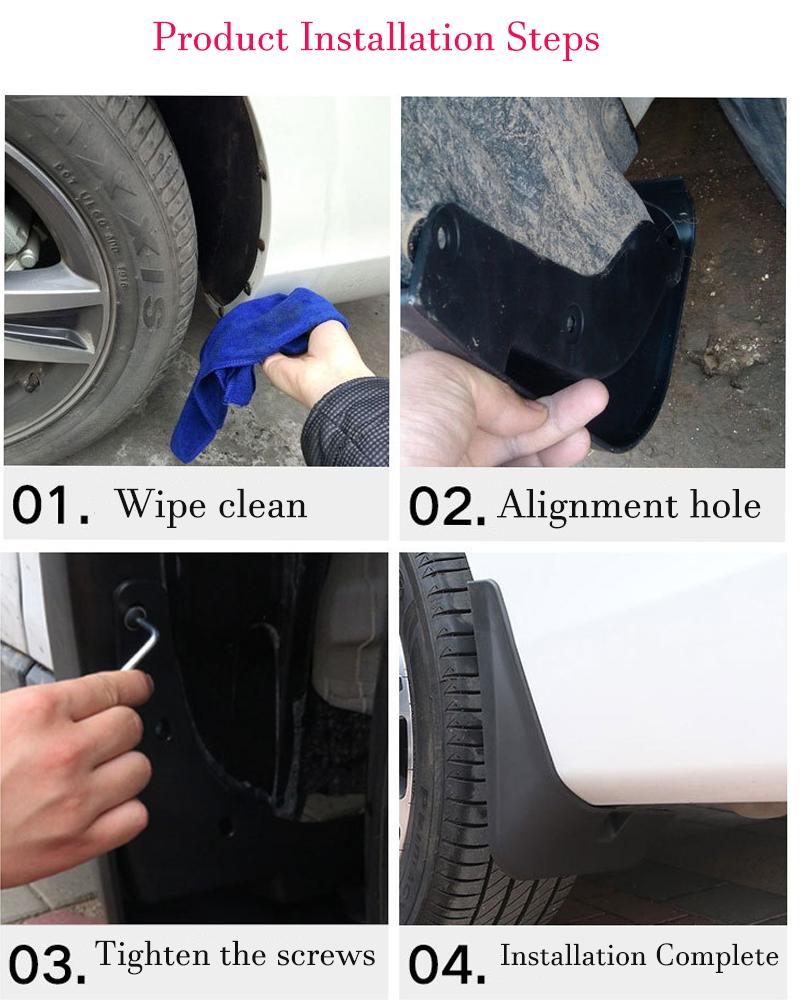 For For MG EHS HS PHEV AS23 2018~2023 2019 2020 Car Wheel Mudguard Flaps Mud Skin Cover Guards Fenders Splash Parts Accessories