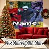 Benutzerdefinierter Name Personalisierte Jujutsu Kaisen Druck Wandteppich, Wandkunst Dekoration, Schlafzimmer, Wohnheim, Wohnung, Wohnzimmer, Party-Hintergrund, Geschenk zum Geburtstag