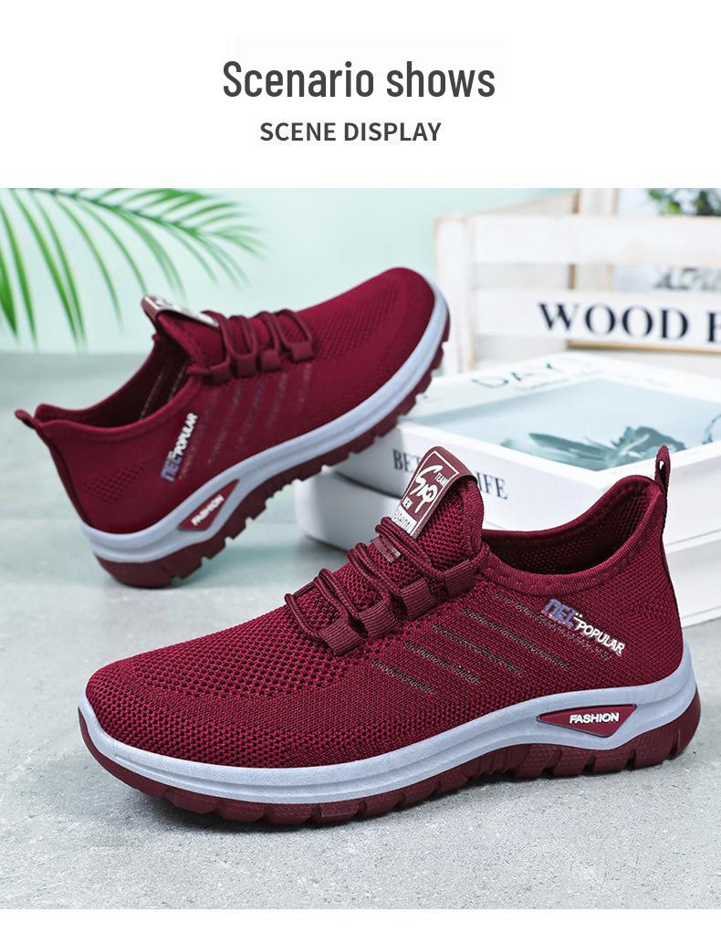 Men's Big Size Breathable Flyknit Sneakers - Casual, Versatile, Odor-Resistant, Solid Color Shoes