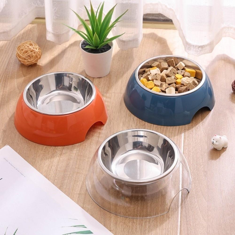 Tigela para Animais de Estimação 2 em 1 com Tigela de Aço Inoxidável para Cães Nova Tigela para Gatos Suprimentos para Animais de Estimação