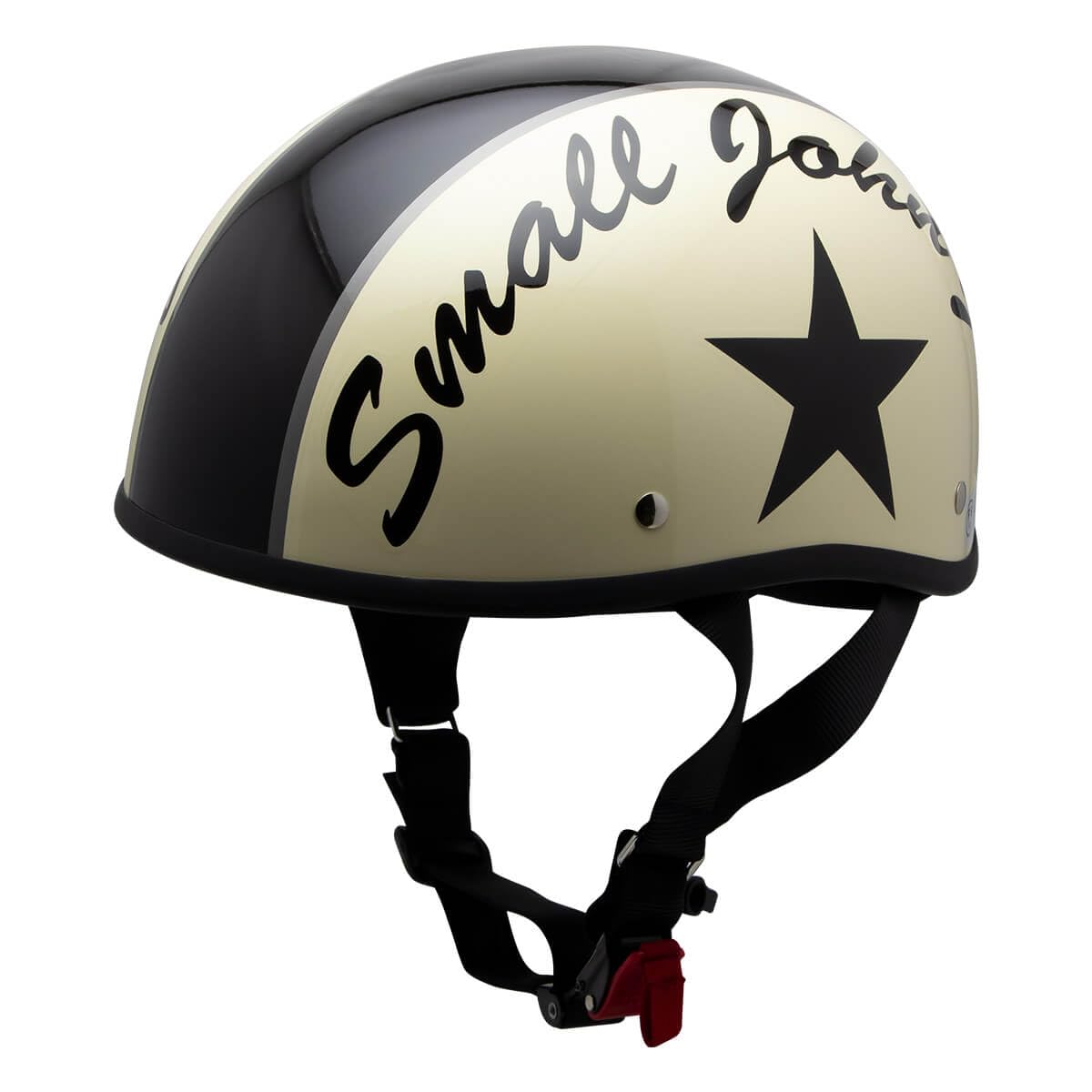 

ISHINO SHOKAI Motorcycle Half Suitable for up to Small John SG and PSC Free Size Helmet, Cap, Ducktail, 125cc, SJD-33, Jet, certified, (approx.