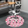 1pc Panda Party Office Round Area Rug, Indoor Mat Suitable For Office, Under Office Chairs Bedroom Living Room Home Decor, Room Deco, 077
