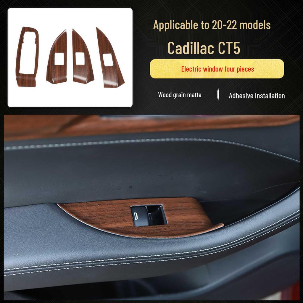 Cadillac CT5 (20-22) Carbon Fiber Interior Trim for Steering Wheel & Console