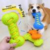 Set of 3 Entertaining Squeaky Dog Toy Bone for Boredom Dog Entertainment Chew Toy for Aggressive Chewer Clean Teeth
