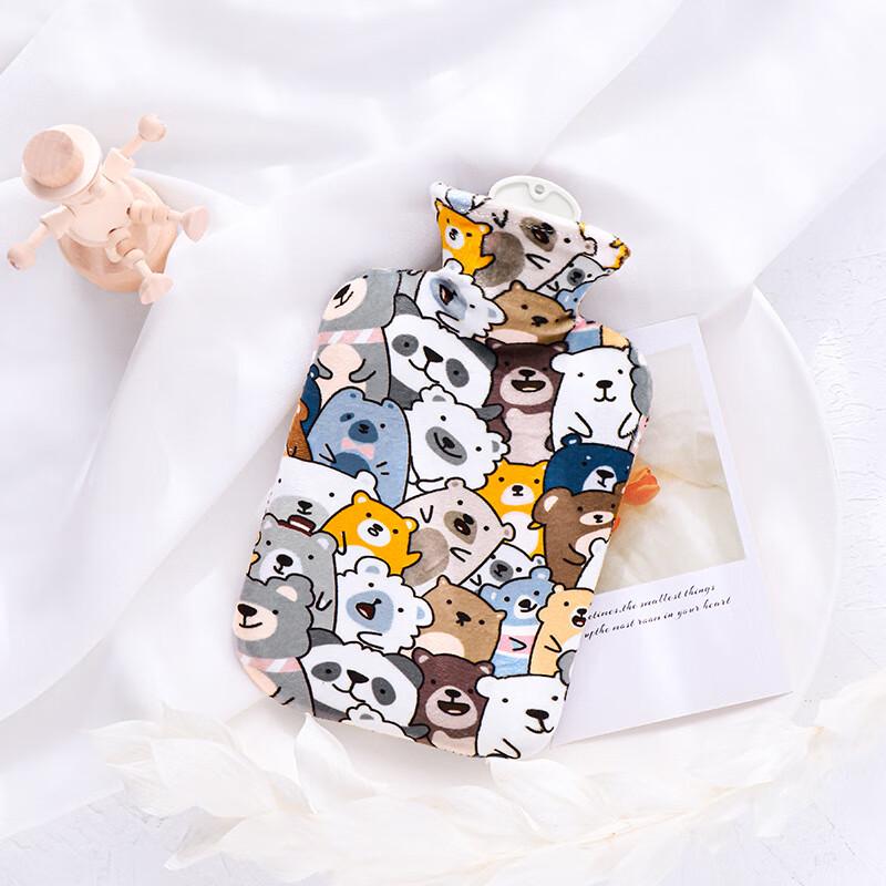 Brangdy Cute Cartoon Plush Hot Water Bottle