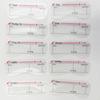 Silicone Color Eyebrow Card Drawing Aid Makeup Tool European Style Beginner Eyebrow Grooming Accessory 11 Piece