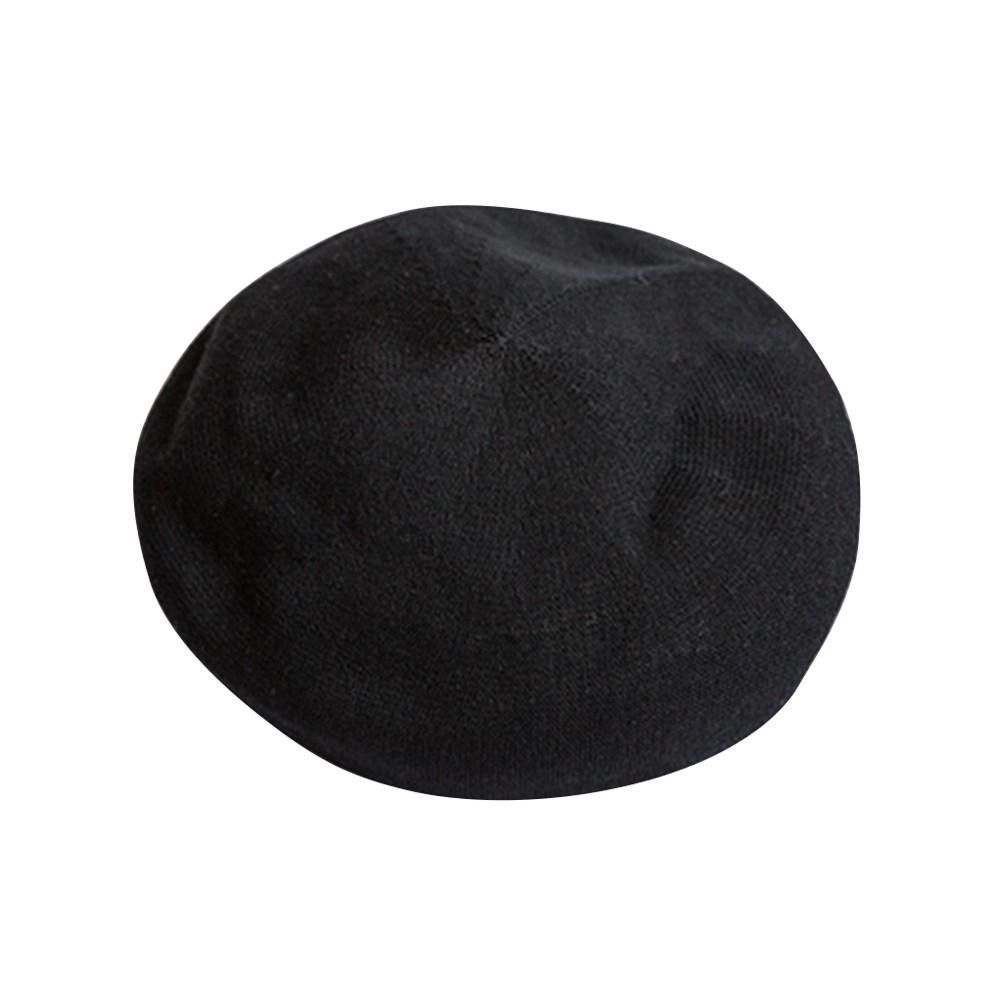 Beret Hat Black for Women Lightweight Warm Breathable Stylish Portable Sun Protection Painter Cap All-Match Summer Spring Fall