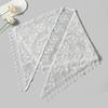 Vintage Lace Flower Hair Scarf Shawl Cute Triangle Head Scarf Bandanas for Women  Photography