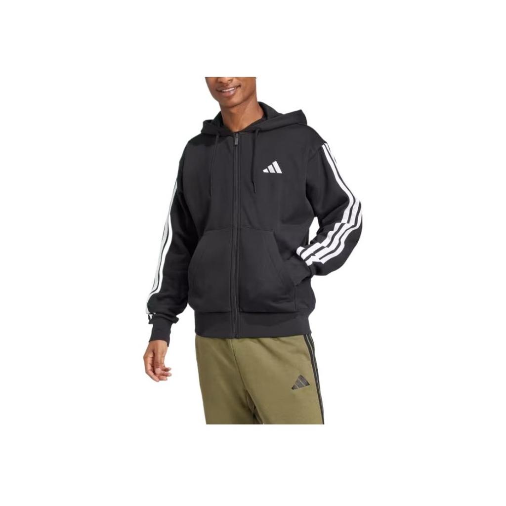 Adidas Essentials Striped Minimalist Fashion Comfortable Sweatshirt Men Sweatshirt Black JD1870
