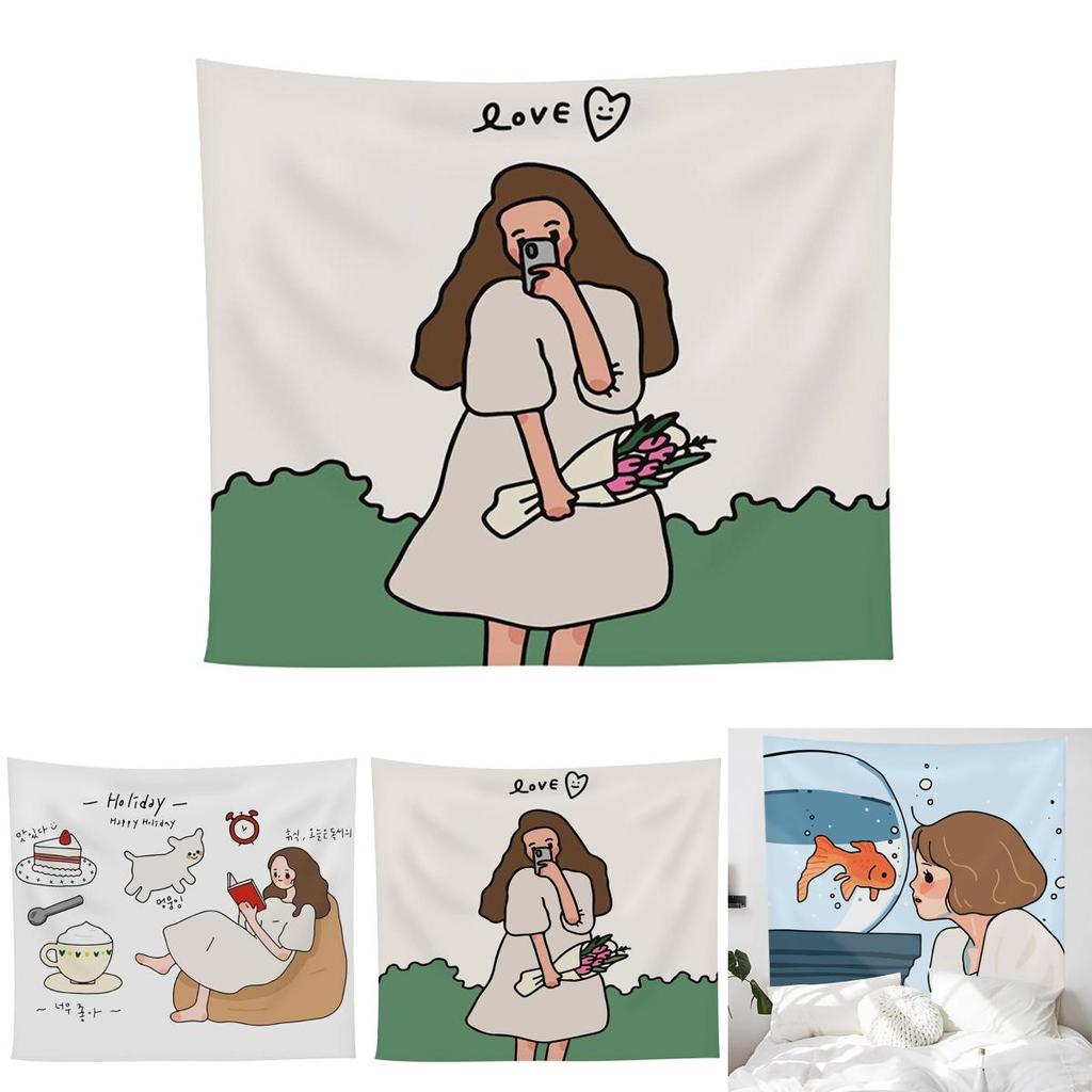 Elegant And Stylish Cartoon Wall Decor Tapestry Hand Washable And Durable