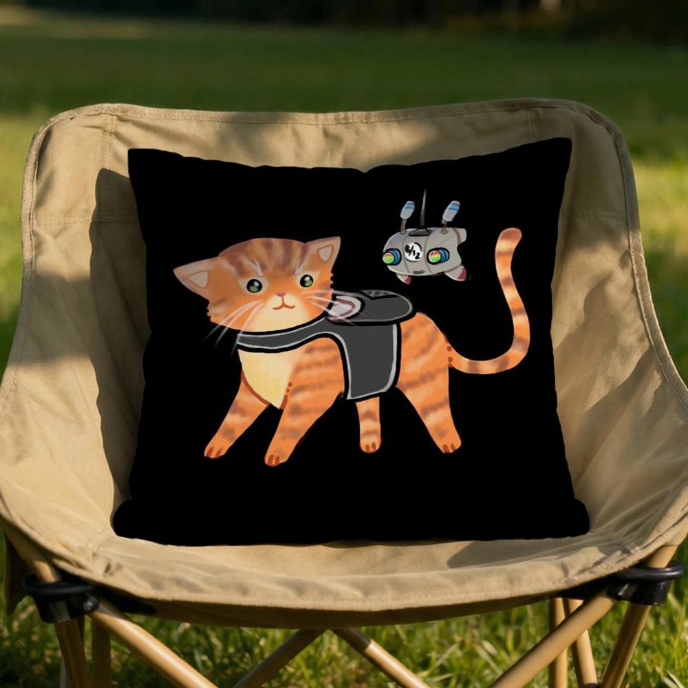 

Game SStray Cushion Cover Soft Reversible Durable Pillow Cover MultiScene Use for Home Car Daily Comfort 30X30cm