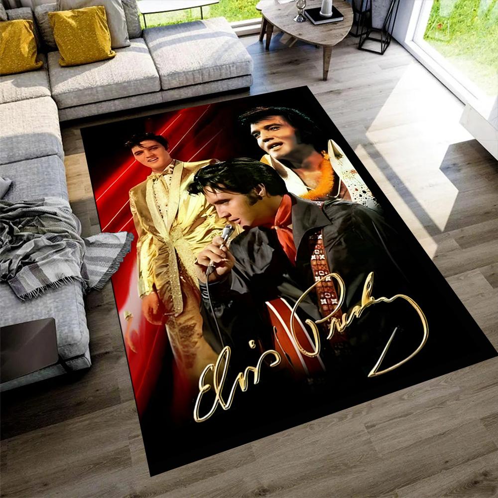 Elvis Presley Carpet Suitable for Dining Room Study Room Bedrooms Game Room Antislip Carpet Anime Office Decor Spiritual Gift