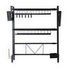 Über dem Spülbecken Trockengestell Über dem Geschirrkorb Teleskopisch 2-stöckig Große Kapazität Teleskopische Lagerung Organisieren Ständer Küchenarbeitsplatte Regal Zubehör