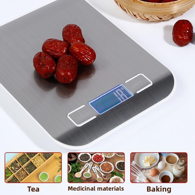 Premium Stainless Steel Food Scale - Waterproof & Moisture-Proof Design - High Precision Electronic Weighing for Baking, Cooking