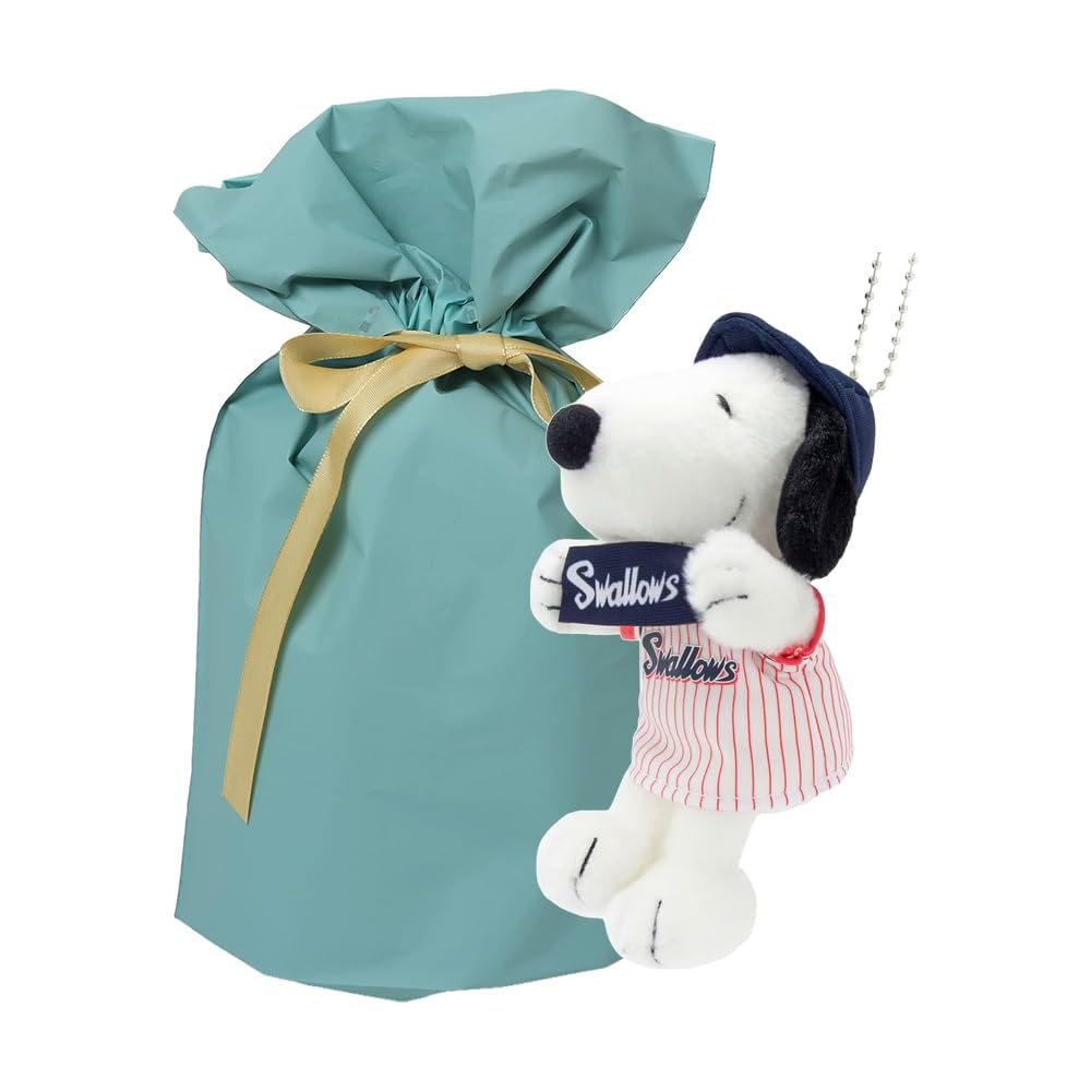 Yoshitoku Snoopy Plush Strap Blue 18cm Officially Licensed Tokyo Yakult Swallows Baseball Merchandise