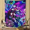 HHelluva Boss Colorful Tapestry Wall Hanging Home Decoration hippie bohemian decoration divination Wall Art Decor