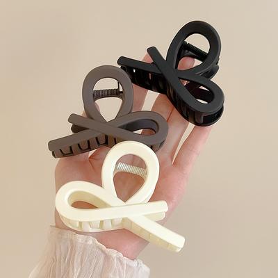 Einfache Mädchen Matte Haarspangen Krabbe Kleine Größe Haarspangen für Frauen Koreanische Haarschmuck Süße Pferdeschwanz Haarspangen Kopfbedeckung