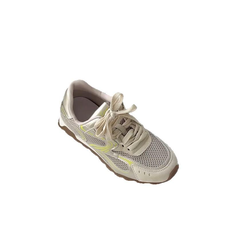 Shoes women's 2025 new summer soft-soled Agande training shoes mesh breathable thick-soled sports casual dad shoes