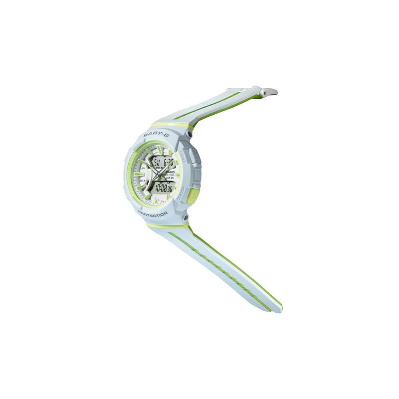 Casio BABY-G Series, Fashionable Street Style, Contrasting Colors, Vibrant Classic Hands, Quartz Movement, Resin Strap, Japanese and BGA-240L-7A