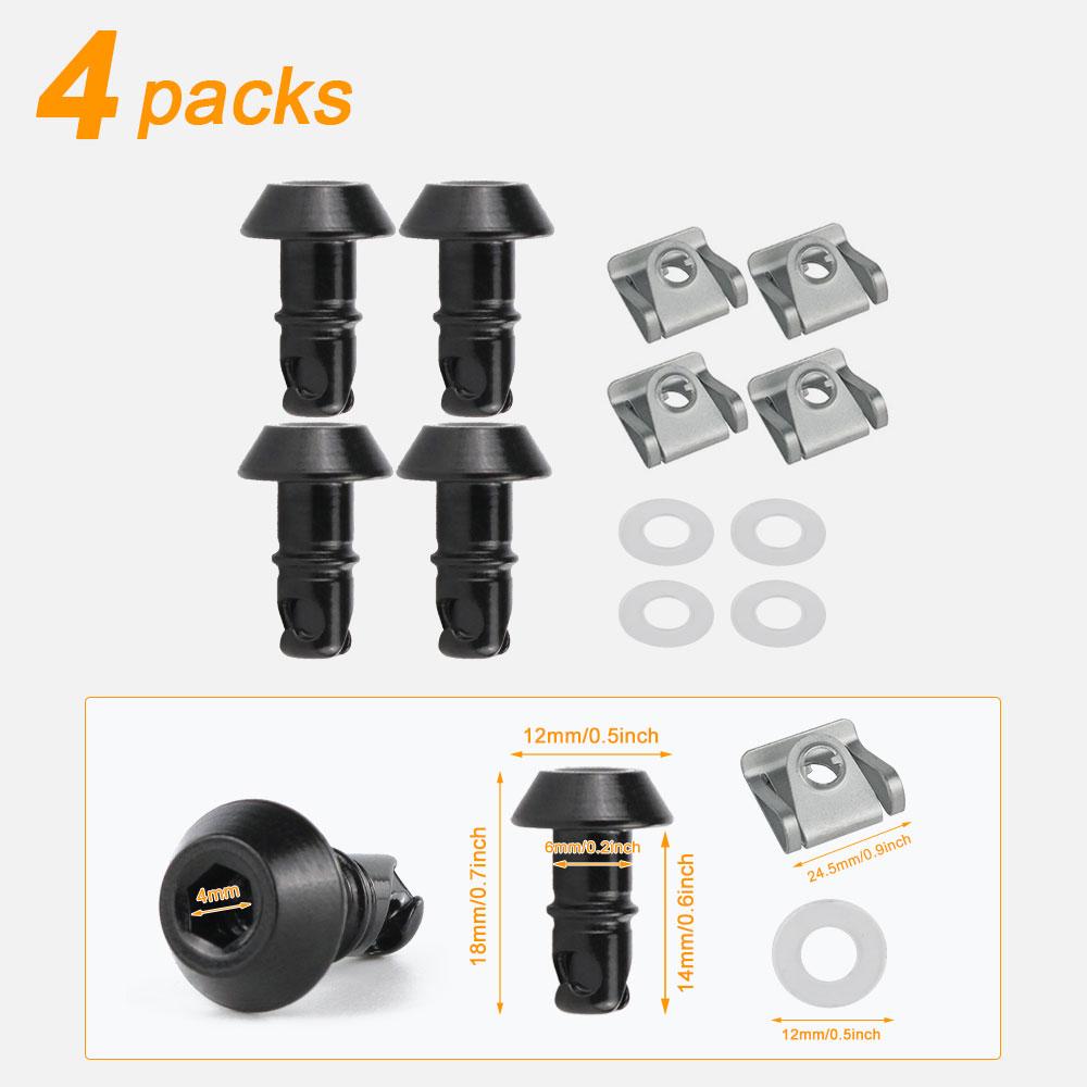 14MM 1/4 Quick Release Turn Race Fairing Fastener Universal Fit for Honda Yamaha Suzuki Kawasaki Ducati Aprilia Race Fairings