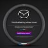 2025 Heiß Für Mazda 3 5 6 SKYACTIV Axela Atenza CX30 CX5 CX8 CX9 MX5 RX8 RX7 BT50 Kohlefaser Leder Auto Lenkradabdeckung Ac