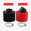 Black and Red 42mm 45mm Foam Air Filter High Flow Air Filter Elbow Neck Air Filter Sponge Cleaner