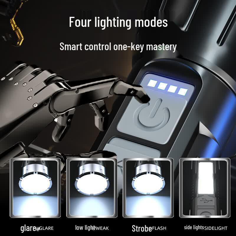 Warsun B350 Rechargeable LED Flashlight with COB Side Light