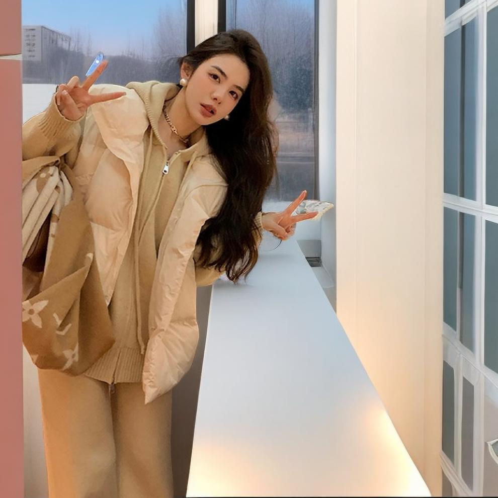 Women's European Style Sleeveless Down Cotton Padded Jacket - Versatile Autumn/Winter Fashion Vest