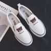 Nouveaux Mocassins pour Femmes Chaussures en Toile Décontractées Respirantes Chaussures Plates pour Femmes Baskets Antidérapantes