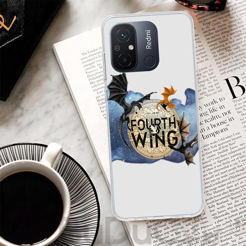 F-Fourth W-Wing Dragon Cover For Xiaomi Redmi 13 13C 14C 12 12C 10 10C 9 9C 9T 9A Phone Case 10A 8A 8 7A 7 6A 6 K80 K70 K60 K20