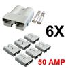 For Anderson Style Plug Connectors for Solar Caravan 6AWG 50AMP Pack of 6