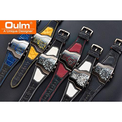 Men's Leather Watch (Yellow)