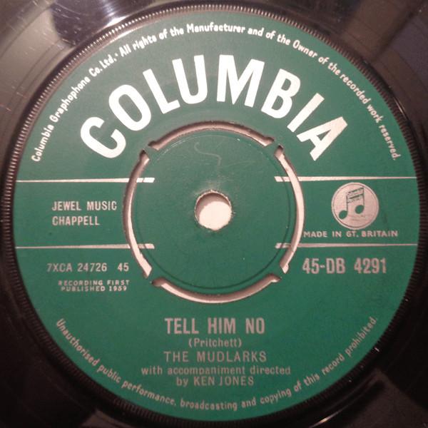 

7inch Record MUDLARKS Tell Him No Time Flies 45DB4291 COLUMBIA 1959 UK Pop Used