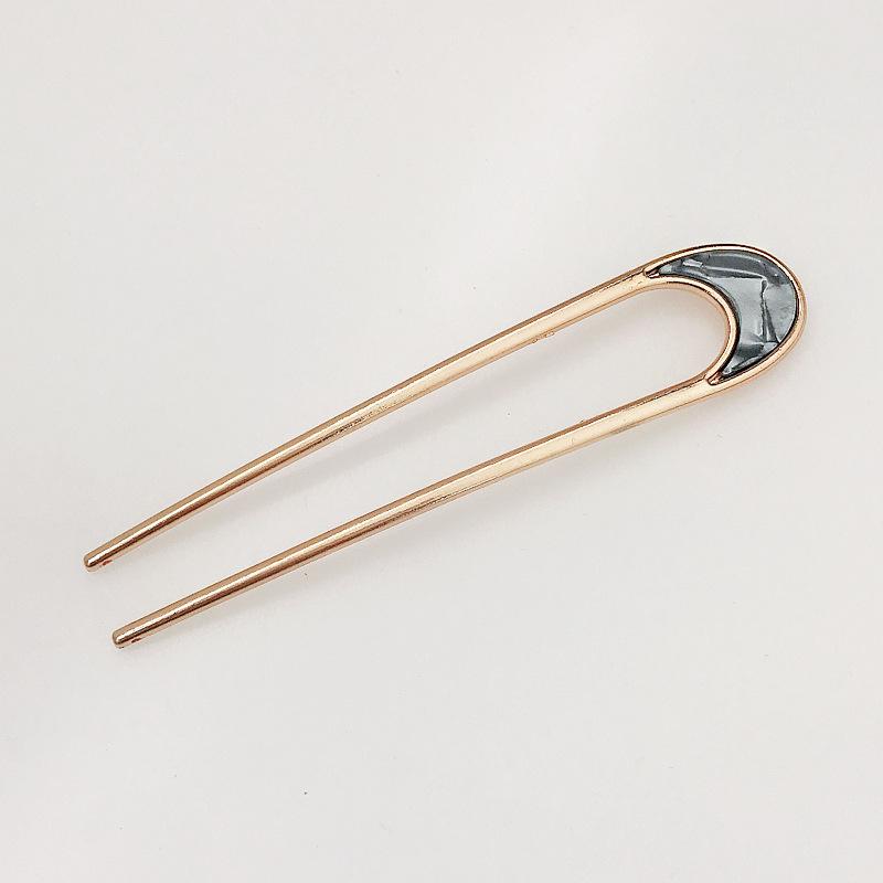 

Заколка для волос в форме ракушки, металлические U-образные шпильки для волос, вилка для волос, U-образная французская шпилька для волос, простые и модные аксессуары для волос для женщин