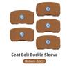 Car Suede Safety Belt Buckle Protector Cover Interior Accessories For VW Scirocco Jetta Beetle Passat Polo Tiguan Sharan Touran H22