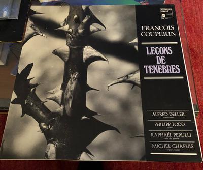 LP Record FRANCOIS COUPERIN  Lecons De Tenebres HM210 HARMONIA MUNDI France Classical Used