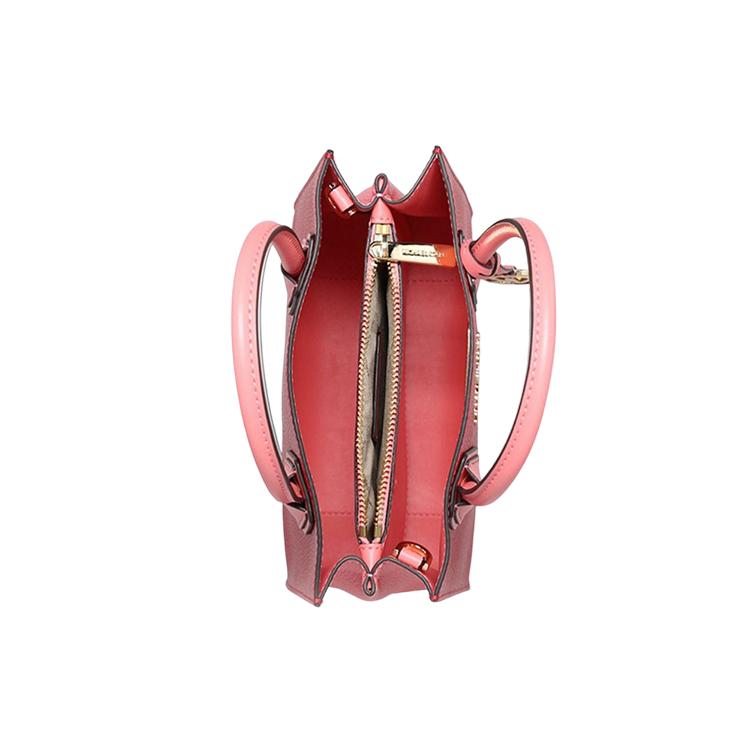 New MICHAEL KORS Mercer Leather Handbag, Shoulder Bag Small Women's Dark Red Watermelon Red 35S1GM9M2T-FLAME-MULTI