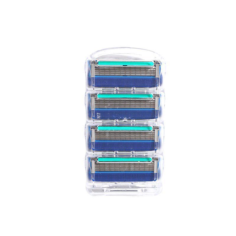 Universal Cross-Border Men's 5-Layer Razor with Gillette Blade and Handle