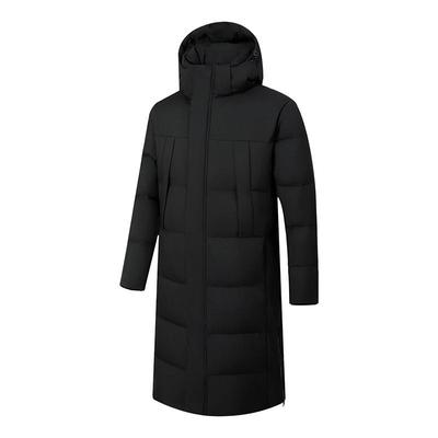Unisex Sports Down Jacket for Athletes and Art Students - Long Over-the-Knee Winter Uniform