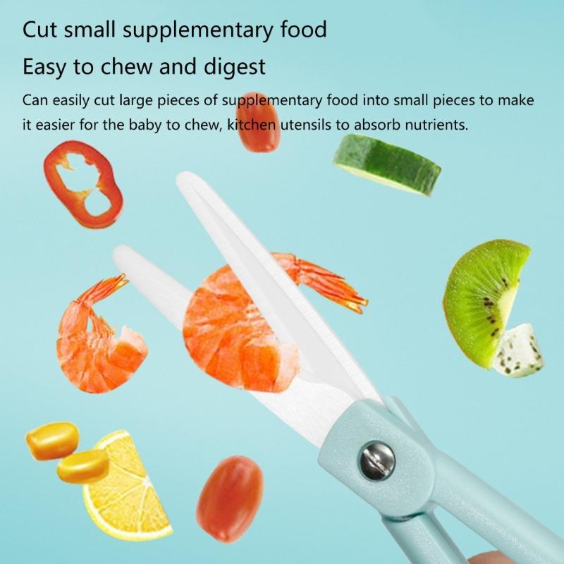 Portable Ceramic Scissor Quick and Efficient Cutting Corrosion-Resistant Ceramic Scissor for Babies and Toddlers