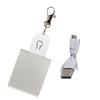 LED Keychain Novelty Night Light Key Chain Rings Christmas Festival Pattern Luminous Keyring for Outdoor Emergency Daily