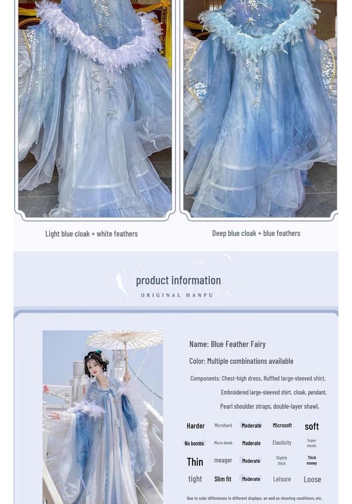 2026 Sommer Tang-Dynastie Qixiong Hanfu Damen Stickerei Großer Ärmel Umhang Set