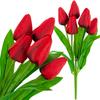 Tulip Bouquet of Tulips Beautiful Like a Living Flower Red Flowers Artificial X5 Rubber
