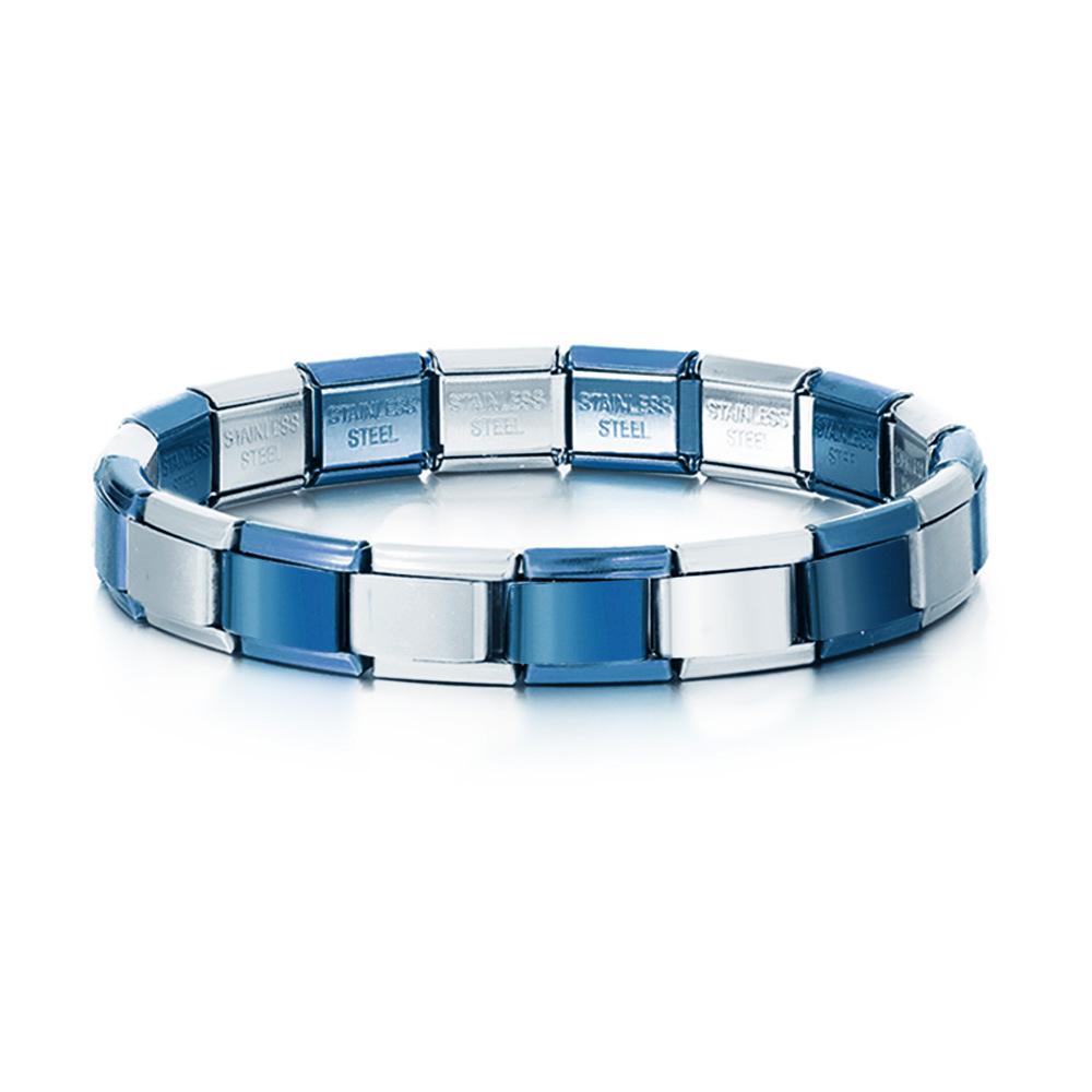 9mm breites Italienisches Edelstahl Charm Armband Mode Männer Mädchen Modulares Armband Hohe Qualität DIY Fabrik