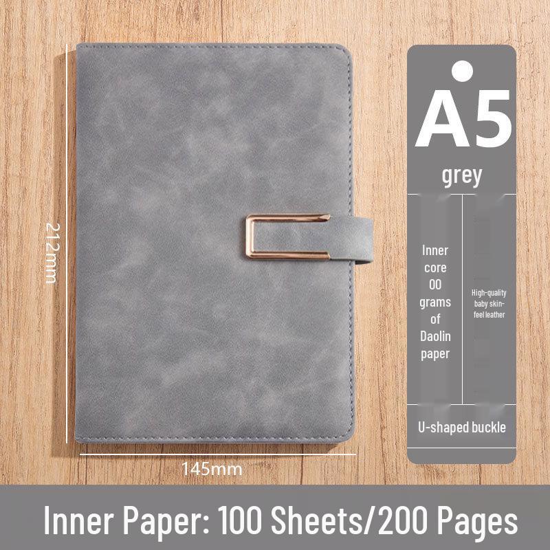 Custom Logo A5 High-End Office Notebook with Premium Cover and Inner Pages