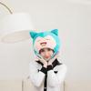Halloween Blue Cotton-filled Monster Hood Hat, Photo Props, Photo Props, Cartoon Headgear Performance Props
