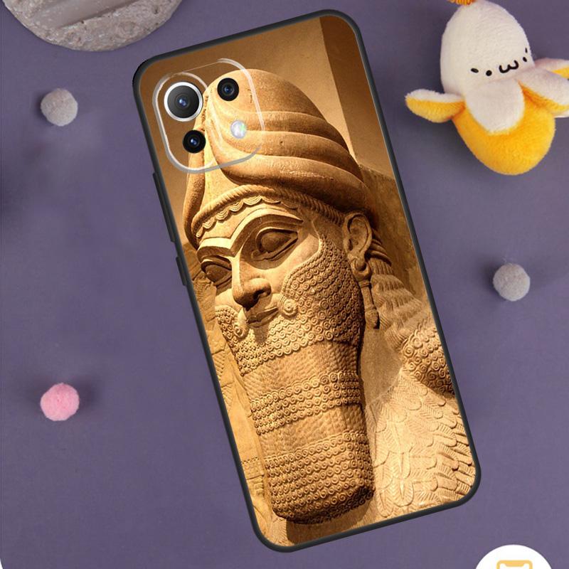 Lamassu Assyrian Winged Lion Case For Xiaomi 14 15 Ultra 13T 14T 15T 17 Pro Max POCO F5 F6 F7 X5 X6 X7 Pro F8 Ultra Cover