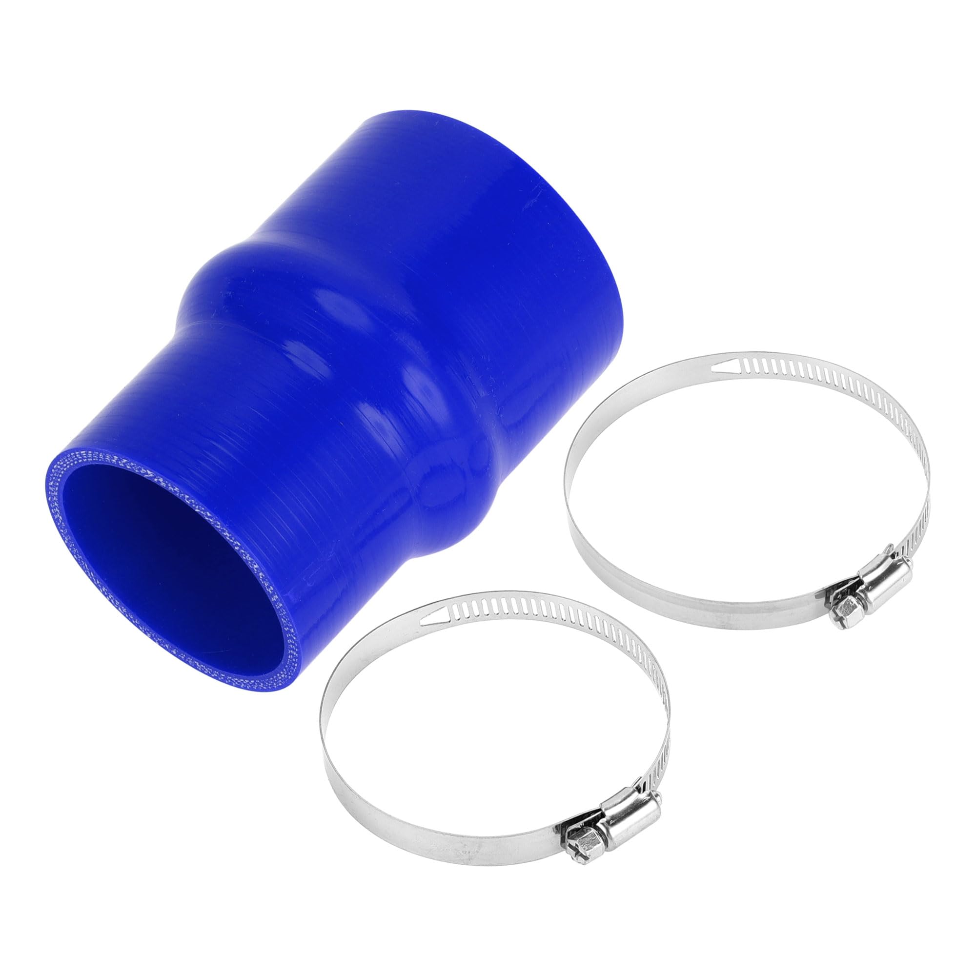 

X AUTOHAUX Silicone Hump Hose, Silicone Hump Hose, Silicone Tube, Intercooler, Turbo, Intake Pipe, Length 127mm inner diameter 80-70mm синій